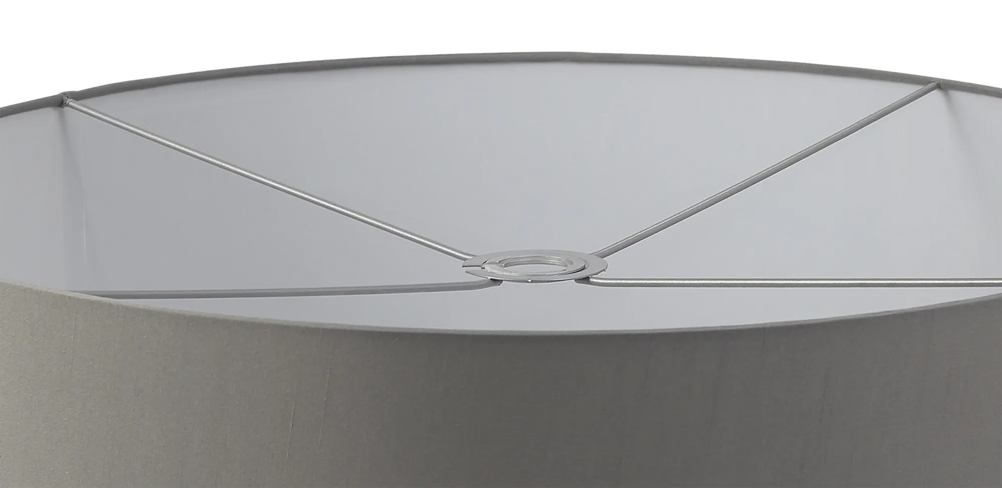 Baymont 60cm Flush 3 Light Grey, Frosted Diffuser DK0608  Deco Baymont WH GR